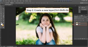 2-Create-a-new-layer(Ctrl+Shift+N)