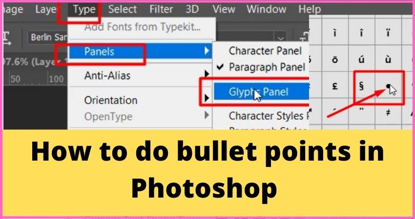 How To Do Bullet Points In Photoshop Photolixa